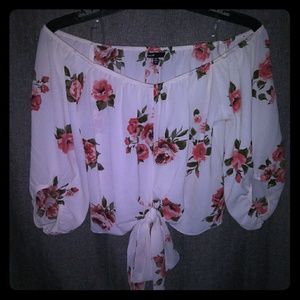 Off Shoulder Crop Top